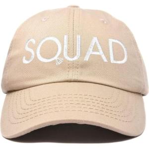 imageDALIX Bachelorette Party Bride Hats Tribe Squad Baseball Cotton CapsSquadkhaki