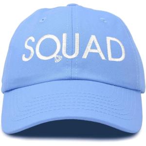 imageDALIX Bachelorette Party Bride Hats Tribe Squad Baseball Cotton CapsSquadlight Blue