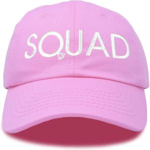 imageDALIX Bachelorette Party Bride Hats Tribe Squad Baseball Cotton CapsSquadlight Pink