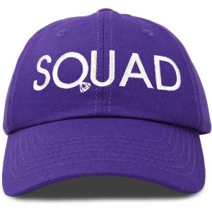 imageDALIX Bachelorette Party Bride Hats Tribe Squad Baseball Cotton CapsSquadpurple