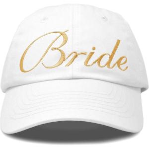 imageDALIX Bachelorette Party Bride Hats Tribe Squad Baseball Cotton CapsWhite