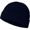 imageDALIX Knit Watch Cap Beanie Men Women Winter Cuffed Fisherman Hat Cold Weather Stretch Fit Soft AcrylicNavy Blue