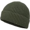 imageDALIX Knit Watch Cap Beanie Men Women Winter Cuffed Fisherman Hat Cold Weather Stretch Fit Soft AcrylicOlive
