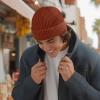 imageDALIX Knit Watch Cap Beanie Men Women Winter Cuffed Fisherman Hat Cold Weather Stretch Fit Soft AcrylicRust