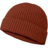 imageDALIX Knit Watch Cap Beanie Men Women Winter Cuffed Fisherman Hat Cold Weather Stretch Fit Soft AcrylicRust