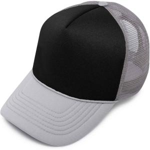 imageDALIX unisexadult mens TruckerBlackgray