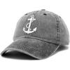 imageDALIX Anchor Hat Sailing Baseball Cap Women Beach Gift Boating YachtWashed Black
