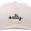 imageDALIX Salty Embroidered Cotton Beach Baseball Cap Adjustable Dad Hat WomensBeige