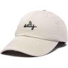 imageDALIX Salty Embroidered Cotton Beach Baseball Cap Adjustable Dad Hat WomensBeige