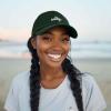 imageDALIX Salty Embroidered Cotton Beach Baseball Cap Adjustable Dad Hat WomensDark Green