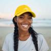 imageDALIX Salty Embroidered Cotton Beach Baseball Cap Adjustable Dad Hat WomensGold
