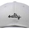 imageDALIX Salty Embroidered Cotton Beach Baseball Cap Adjustable Dad Hat WomensGray
