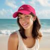 imageDALIX Salty Embroidered Cotton Beach Baseball Cap Adjustable Dad Hat WomensHot Pink