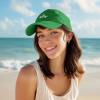 imageDALIX Salty Embroidered Cotton Beach Baseball Cap Adjustable Dad Hat WomensKelly Green