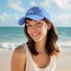 imageDALIX Salty Embroidered Cotton Beach Baseball Cap Adjustable Dad Hat WomensLight Blue