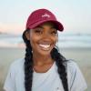 imageDALIX Salty Embroidered Cotton Beach Baseball Cap Adjustable Dad Hat WomensMaroon