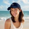 imageDALIX Salty Embroidered Cotton Beach Baseball Cap Adjustable Dad Hat WomensNavy Blue