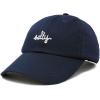 imageDALIX Salty Embroidered Cotton Beach Baseball Cap Adjustable Dad Hat WomensNavy Blue