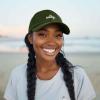 imageDALIX Salty Embroidered Cotton Beach Baseball Cap Adjustable Dad Hat WomensOlive