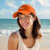 imageDALIX Salty Embroidered Cotton Beach Baseball Cap Adjustable Dad Hat WomensOrange