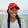 imageDALIX Salty Embroidered Cotton Beach Baseball Cap Adjustable Dad Hat WomensRed