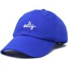 imageDALIX Salty Embroidered Cotton Beach Baseball Cap Adjustable Dad Hat WomensRoyal Blue