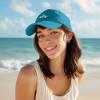 imageDALIX Salty Embroidered Cotton Beach Baseball Cap Adjustable Dad Hat WomensTeal
