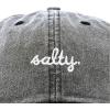 imageDALIX Salty Embroidered Cotton Beach Baseball Cap Adjustable Dad Hat WomensWashed Black