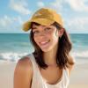 imageDALIX Salty Embroidered Cotton Beach Baseball Cap Adjustable Dad Hat WomensWashed Gold