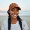 imageDALIX Salty Embroidered Cotton Beach Baseball Cap Adjustable Dad Hat WomensWashed Orange
