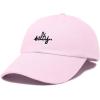 imageDALIX Salty Embroidered Cotton Beach Baseball Cap Adjustable Dad Hat WomensWashed Pink