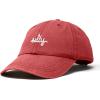 imageDALIX Salty Embroidered Cotton Beach Baseball Cap Adjustable Dad Hat WomensWashed Red