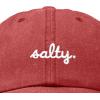 imageDALIX Salty Embroidered Cotton Beach Baseball Cap Adjustable Dad Hat WomensWashed Red
