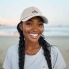 imageDALIX Salty Embroidered Cotton Beach Baseball Cap Adjustable Dad Hat WomensWashed Stone White