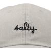 imageDALIX Salty Embroidered Cotton Beach Baseball Cap Adjustable Dad Hat WomensWashed Stone White