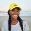 imageDALIX Salty Embroidered Cotton Beach Baseball Cap Adjustable Dad Hat WomensYellow