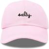 imageDALIX Salty Embroidered Cotton Beach Baseball Cap Adjustable Dad Hat WomensWashed Pink