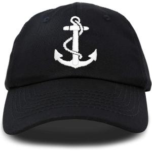 imageDALIX Anchor Hat Sailing Baseball Cap Women Beach Gift Boating YachtBlack