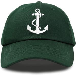imageDALIX Anchor Hat Sailing Baseball Cap Women Beach Gift Boating YachtDark Green