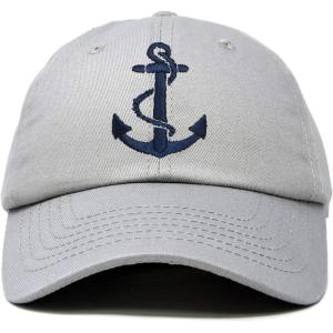 imageDALIX Anchor Hat Sailing Baseball Cap Women Beach Gift Boating YachtGray