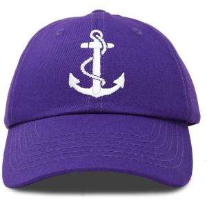 imageDALIX Anchor Hat Sailing Baseball Cap Women Beach Gift Boating YachtPurple