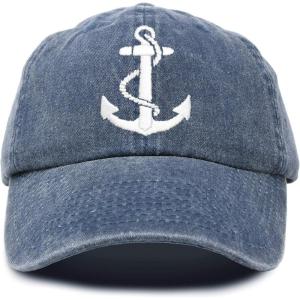 imageDALIX Anchor Hat Sailing Baseball Cap Women Beach Gift Boating YachtWashed Navy Blue
