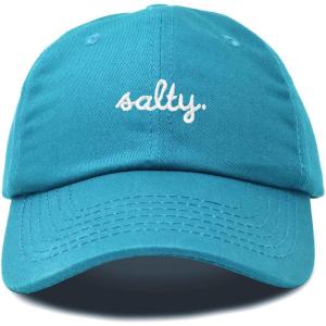imageDALIX Salty Embroidered Cotton Beach Baseball Cap Adjustable Dad Hat WomensTeal