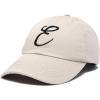imageDALIX Initial Hat Letter E Womens Baseball Cap Monogram Cursive EmbroiderBeige