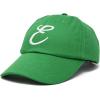 imageDALIX Initial Hat Letter E Womens Baseball Cap Monogram Cursive EmbroiderKelly Green