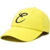 imageDALIX Initial Hat Letter E Womens Baseball Cap Monogram Cursive EmbroiderMinion Yellow