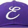 imageDALIX Initial Hat Letter E Womens Baseball Cap Monogram Cursive EmbroiderPurple