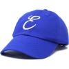 imageDALIX Initial Hat Letter E Womens Baseball Cap Monogram Cursive EmbroiderRoyal Blue