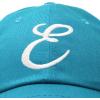 imageDALIX Initial Hat Letter E Womens Baseball Cap Monogram Cursive EmbroiderTeal