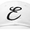 imageDALIX Initial Hat Letter E Womens Baseball Cap Monogram Cursive EmbroiderWhite